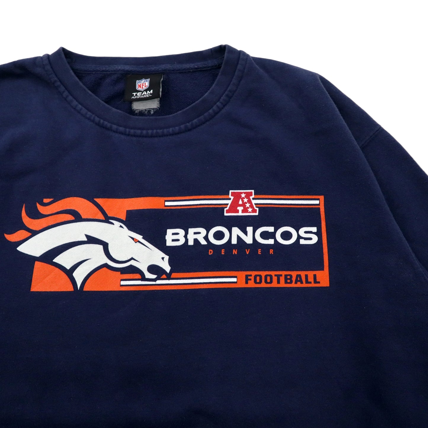 NFL Denver Broncos ビッグサイズ プリントスウェット XL ネイビー コットン