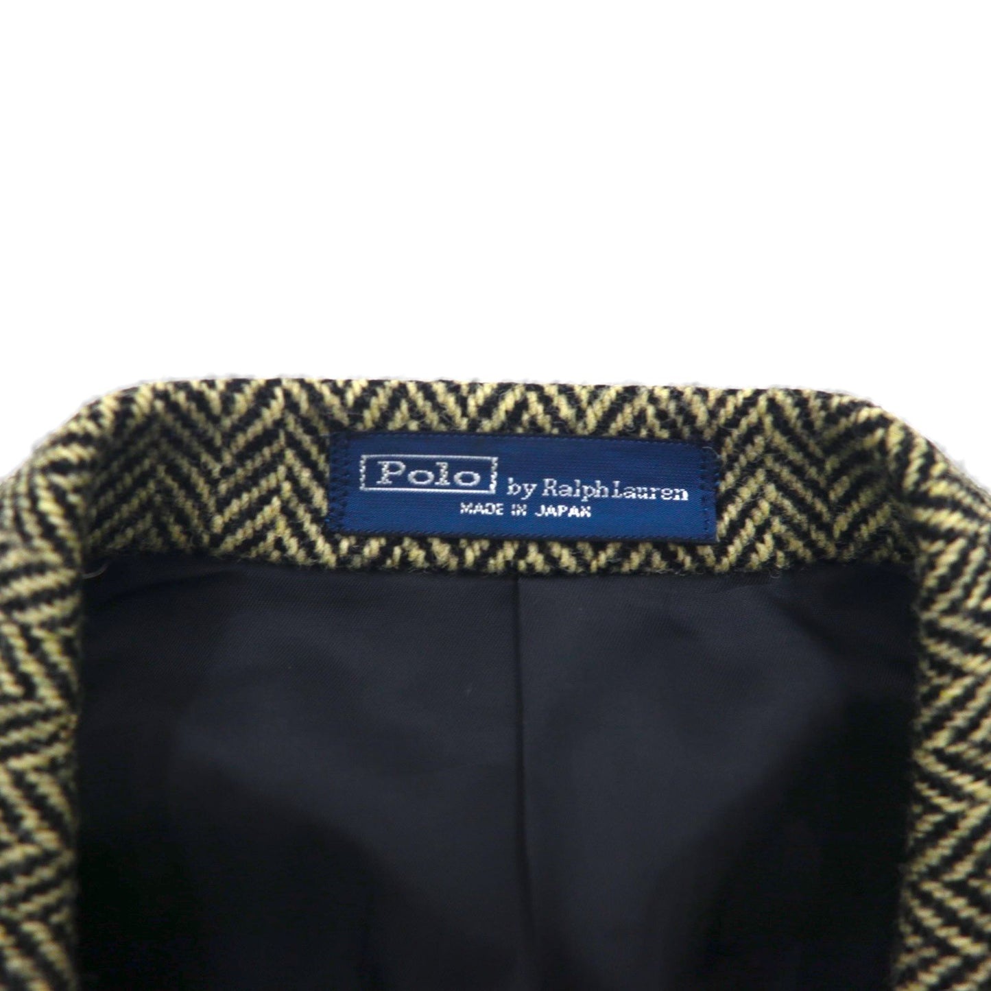 Polo Ralph Lauren 90s Made in Japan Herringbone Tweed 3B Tailored Jacket, Size M, Gray Wool