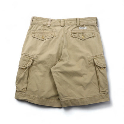 POLO RALPH LAUREN ポロチノ バギー ショート カーゴパンツ ハーフパンツ L ベージュ コットン