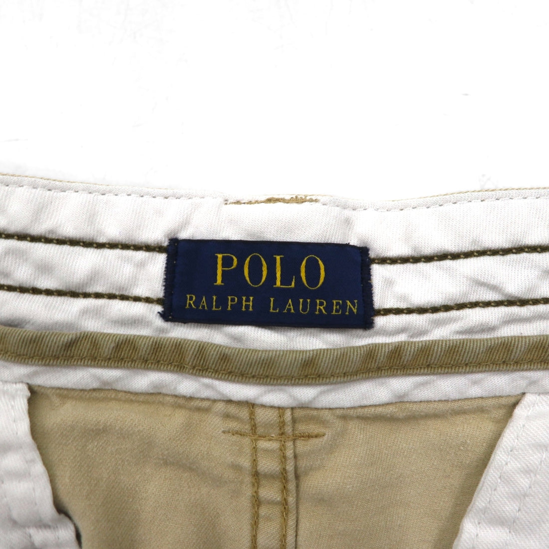 POLO RALPH LAUREN ポロチノ バギー ショート カーゴパンツ ハーフパンツ L ベージュ コットン