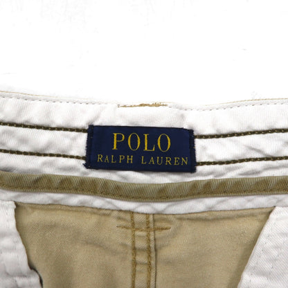 POLO RALPH LAUREN ポロチノ バギー ショート カーゴパンツ ハーフパンツ L ベージュ コットン