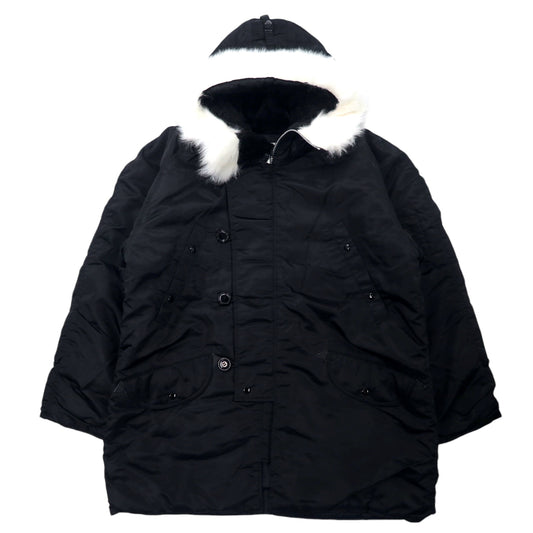 US ARMY N-3B フライトジャケット L ブラック ナイロン ミリタリー PARKA. EXTREME COLD WEATHER 3553-954-2121 Master Jim