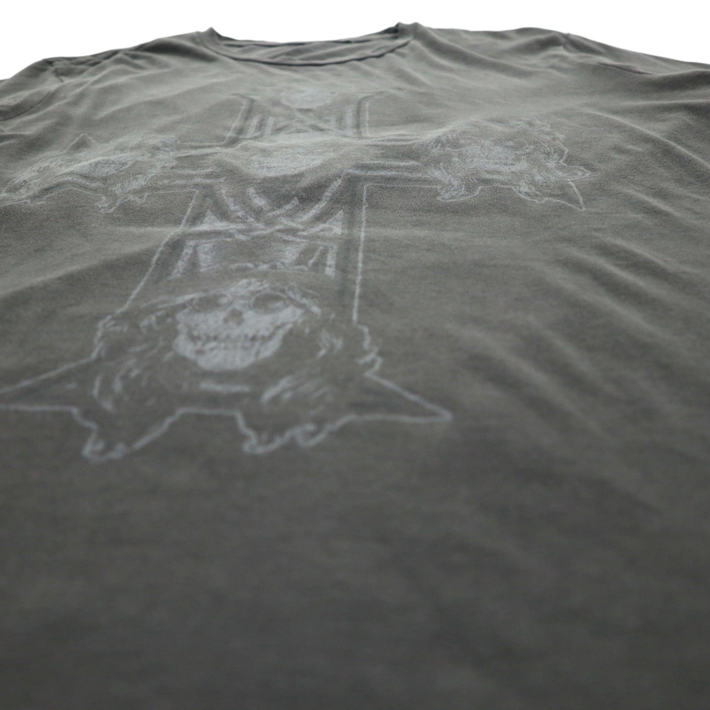 USA製 GUNS N' ROSES ガンズアンドローゼズ バンド Tシャツ XL グレー 両面 スカル クロス LUCKY BRAND