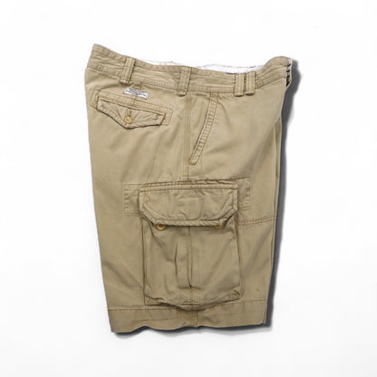 POLO RALPH LAUREN ポロチノ バギー ショート カーゴパンツ ハーフパンツ L ベージュ コットン