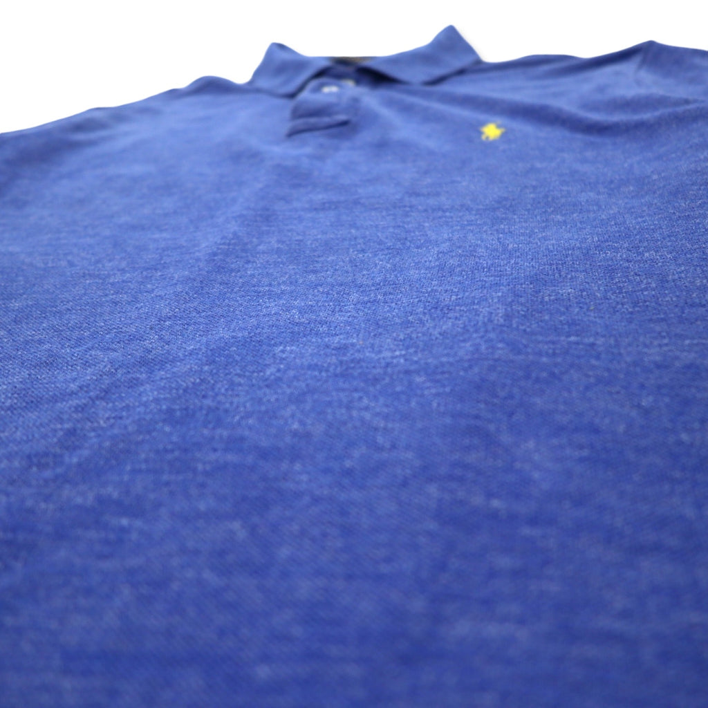 POLO RALPH LAUREN Polo shirt L Blue cotton Small pony embroidery