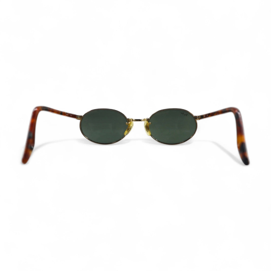 Ray-Ban Oval Sunglasses, Gold, Tortoiseshell, Metal, RB3007, W2188
