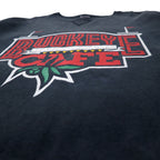 Champion 90s USA Made Printed Sweatshirt XXL Black Cotton BUCKEYE CAFE