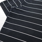 Polo by Ralph Lauren 90s Striped Polo Shirt 2XL BIG Big Size Black Pique Small Pony Embroidery