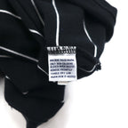 Polo by Ralph Lauren 90s Striped Polo Shirt 2XL BIG Big Size Black Pique Small Pony Embroidery