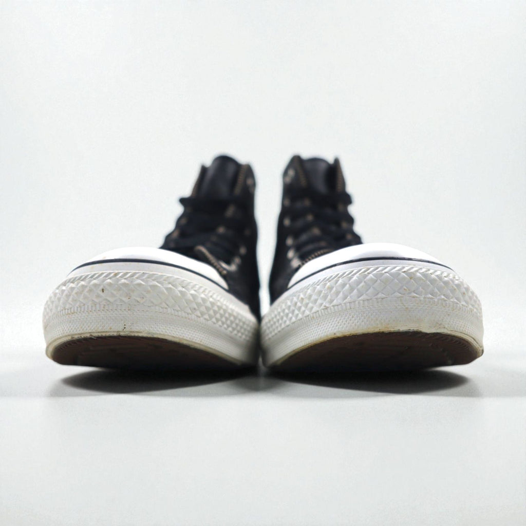 CONVERSE オールスター ジップ ハイ レザー All Star Leather Zip Hi ハイカットスニーカー 28cm ジップデザイン