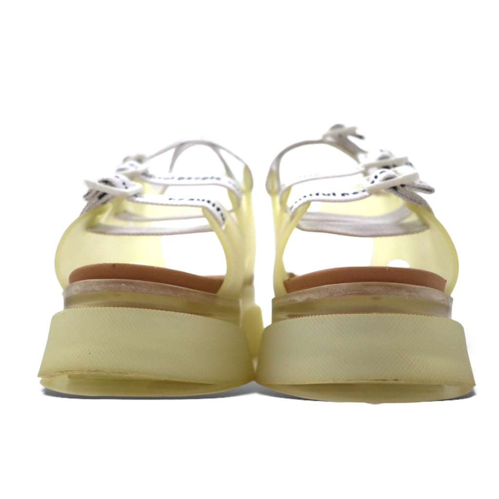 beautiful people × UNITED TOKYO tape logo sports sandals 23-23.5cm white made in Japan unused