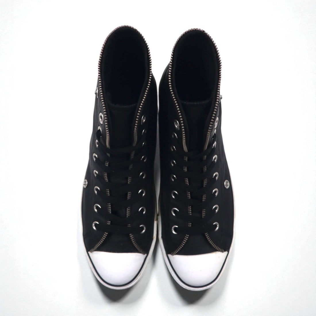 CONVERSE オールスター ジップ ハイ レザー All Star Leather Zip Hi ハイカットスニーカー 28cm ジップデザイン