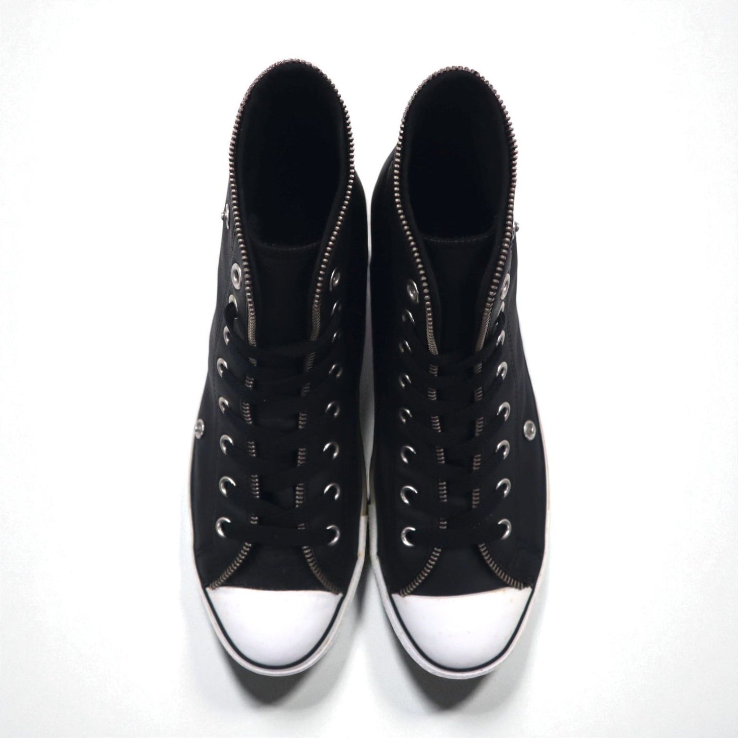 CONVERSE All Star Leather Zip Hi High-top Sneakers, Size 28cm, Zip Design