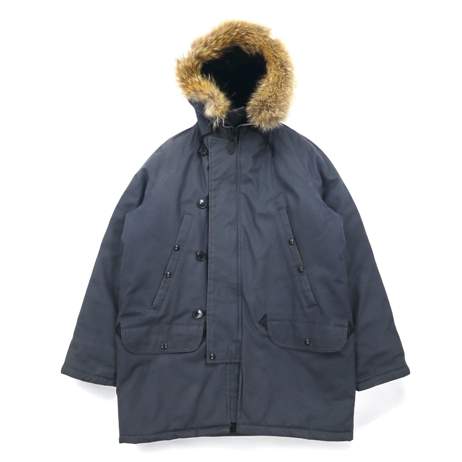 90s GEORGETOWN アノラックジャケット XL ネイビー/グレー（90s