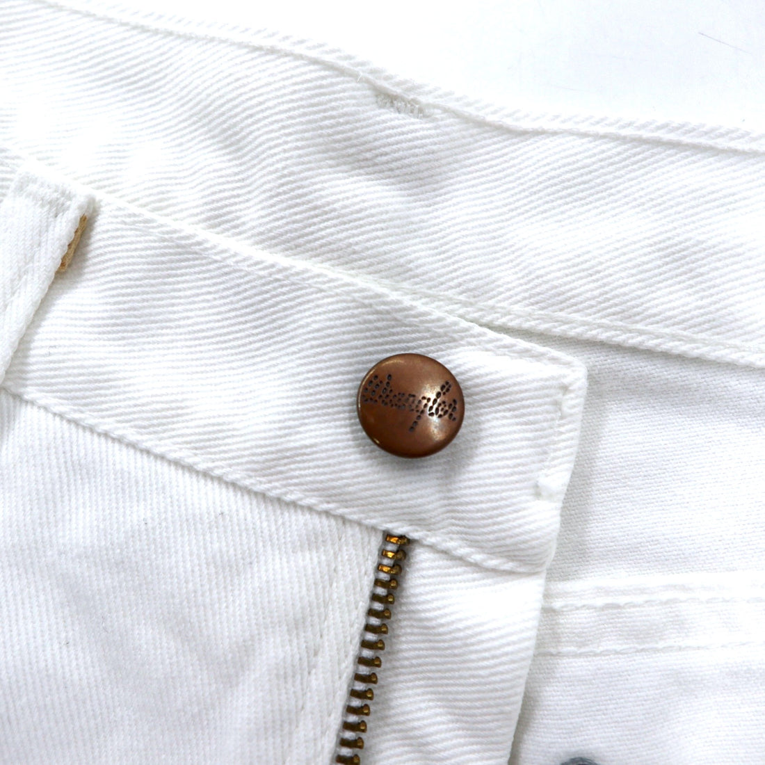 Wrangler 90s USA Made White Denim Pants Size 28 Cotton 13MWZWI