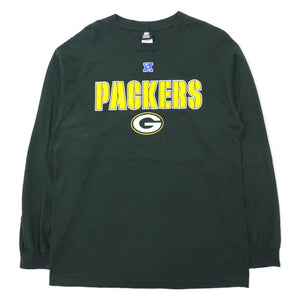 NFL TEAM APPAREL Packers Print Long Sleeve T-Shirt Long TL Green Cotton PACKERS Made in Mexico