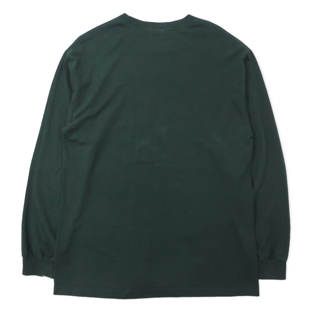 NFL TEAM APPAREL パッカーズ プリント ロングスリーブ Tシャツ ロンT L グリーン コットン PACKERS メキシコ製