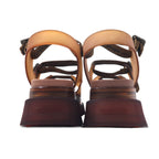 beautiful people × UNITED TOKYO tape logo sports sandals 22-22.5cm brown made in Japan unused
