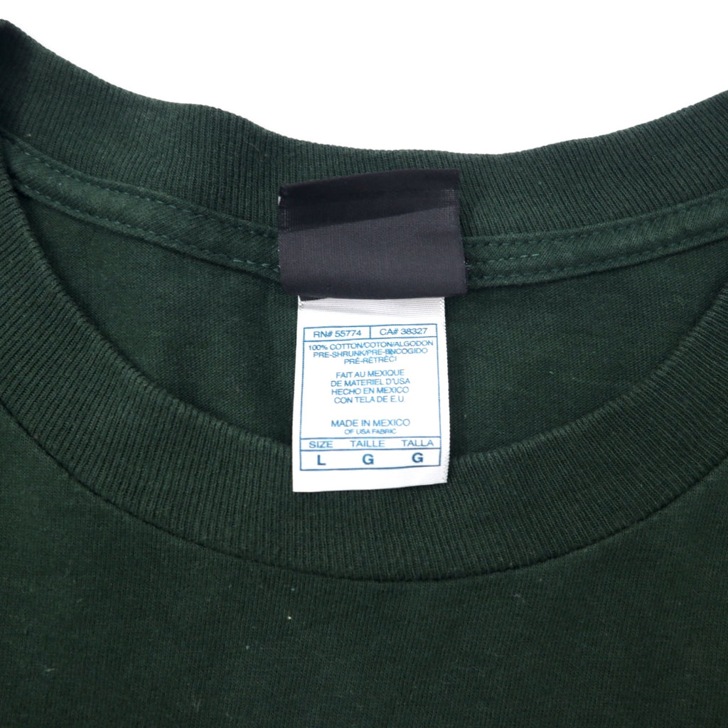 NFL TEAM APPAREL パッカーズ プリント ロングスリーブ Tシャツ ロンT L グリーン コットン PACKERS メキシコ製