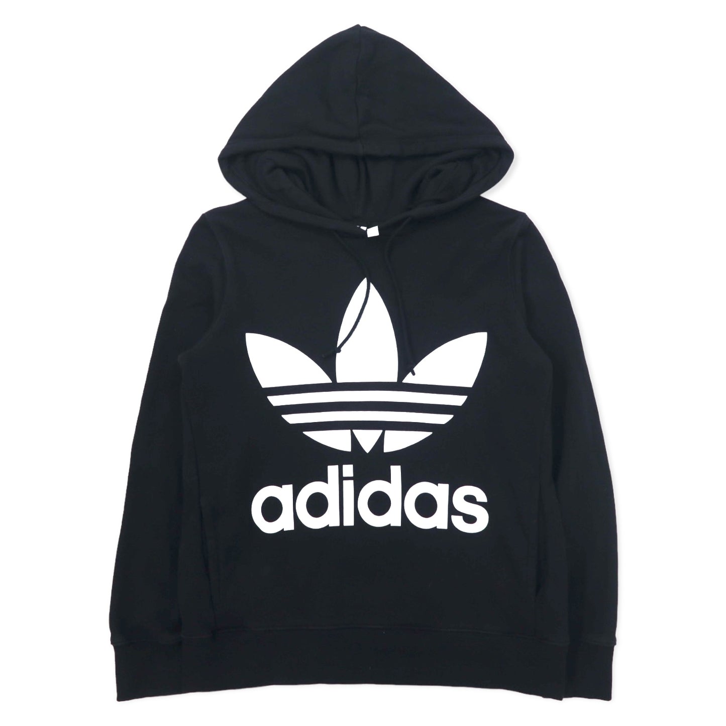 adidas original トレフォイルロゴ プルオーバーパーカー OT ブラック コットン TREFOIL HOODIE CE2408