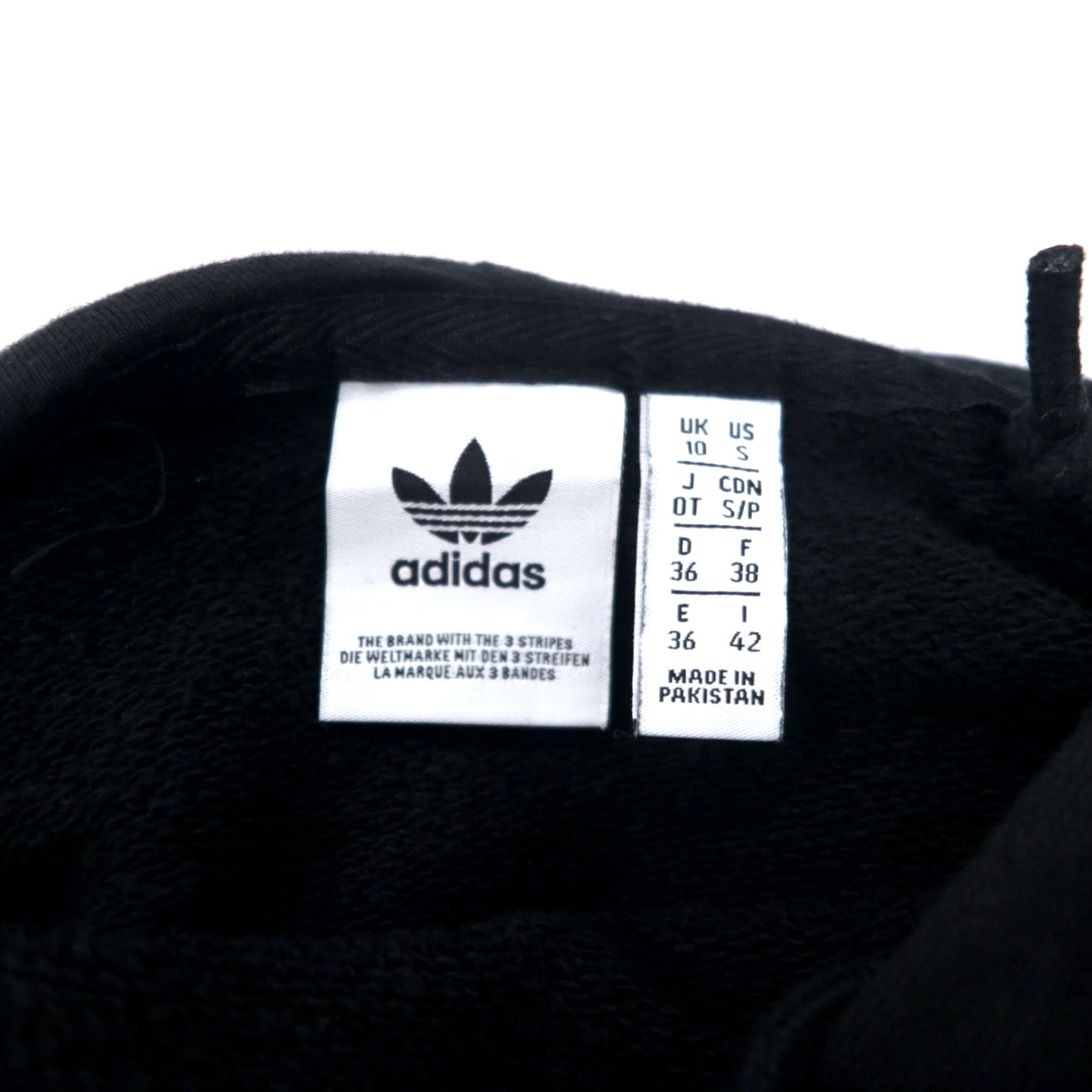 adidas original トレフォイルロゴ プルオーバーパーカー OT ブラック コットン TREFOIL HOODIE CE2408