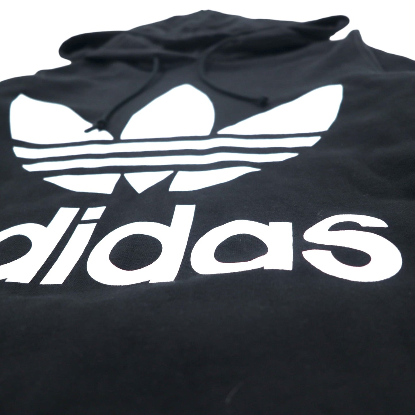 adidas original トレフォイルロゴ プルオーバーパーカー OT ブラック コットン TREFOIL HOODIE CE2408