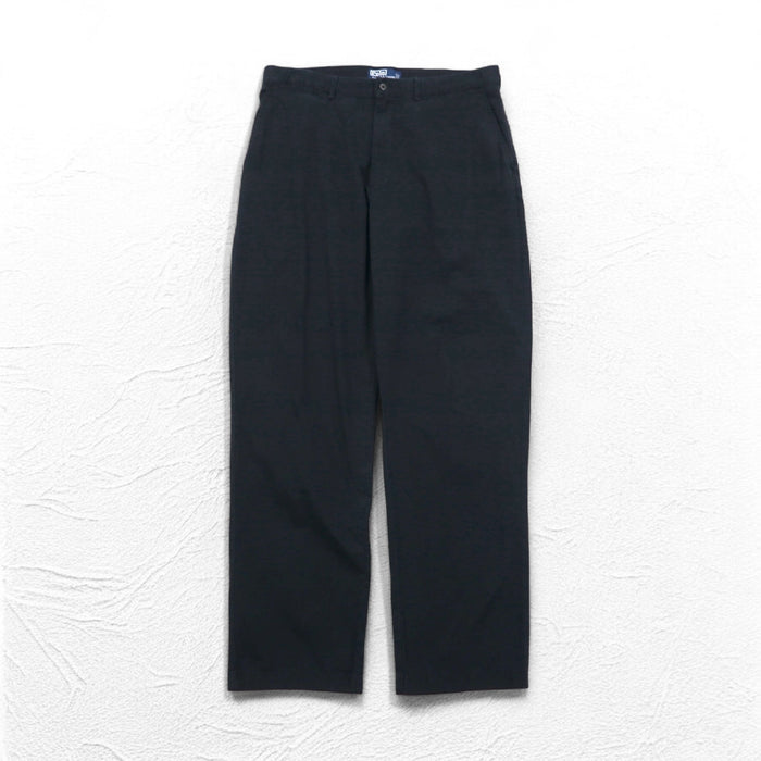 Polo by Ralph Lauren 90年代 ワイド チノパンツ L ダーク ネイビー コットン