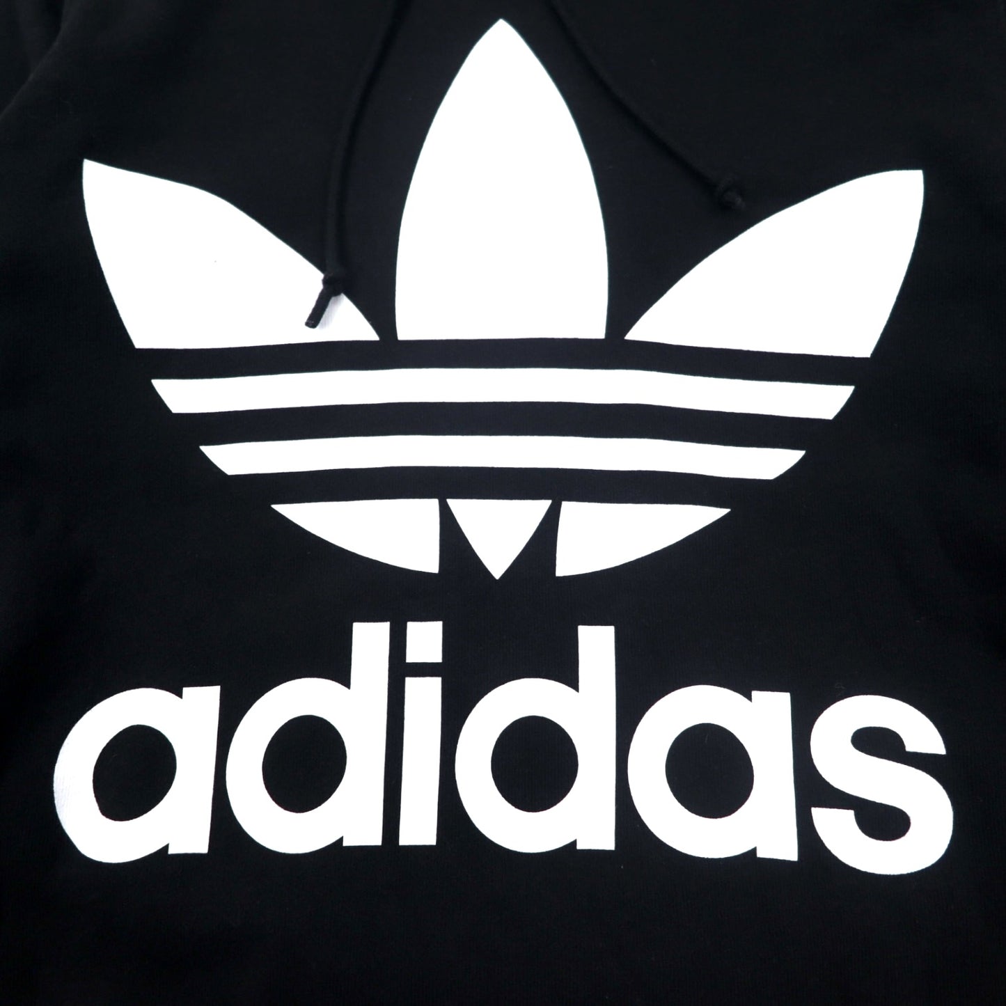 adidas original トレフォイルロゴ プルオーバーパーカー OT ブラック コットン TREFOIL HOODIE CE2408