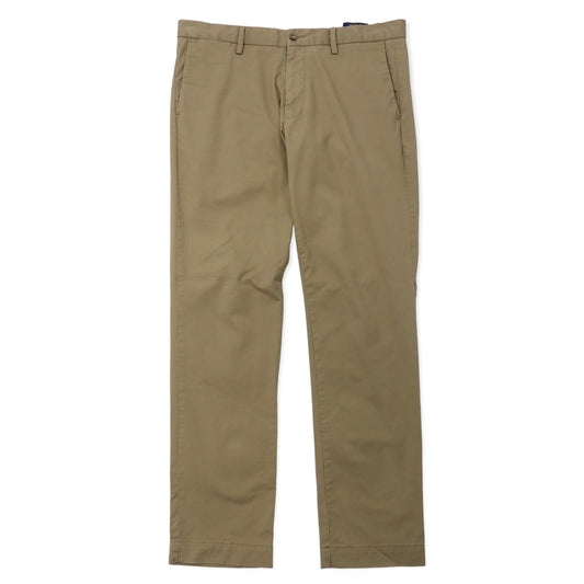 日本然リトテ-古着オンライン-POLO RALPH LAUREN ストレッチ スリムフィット チノパンツ 34 ベージュ コットン-POLO RALPH LAUREN Stretch Slim Fit Chino Pants 34 Beige Cotton