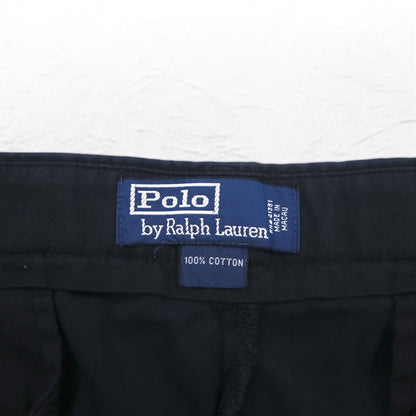 Polo by Ralph Lauren 90年代 ワイド チノパンツ L ダーク ネイビー コットン