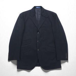 Polo Ralph Lauren 日本製 3B テーラードジャケット S ブラック チンストラップ