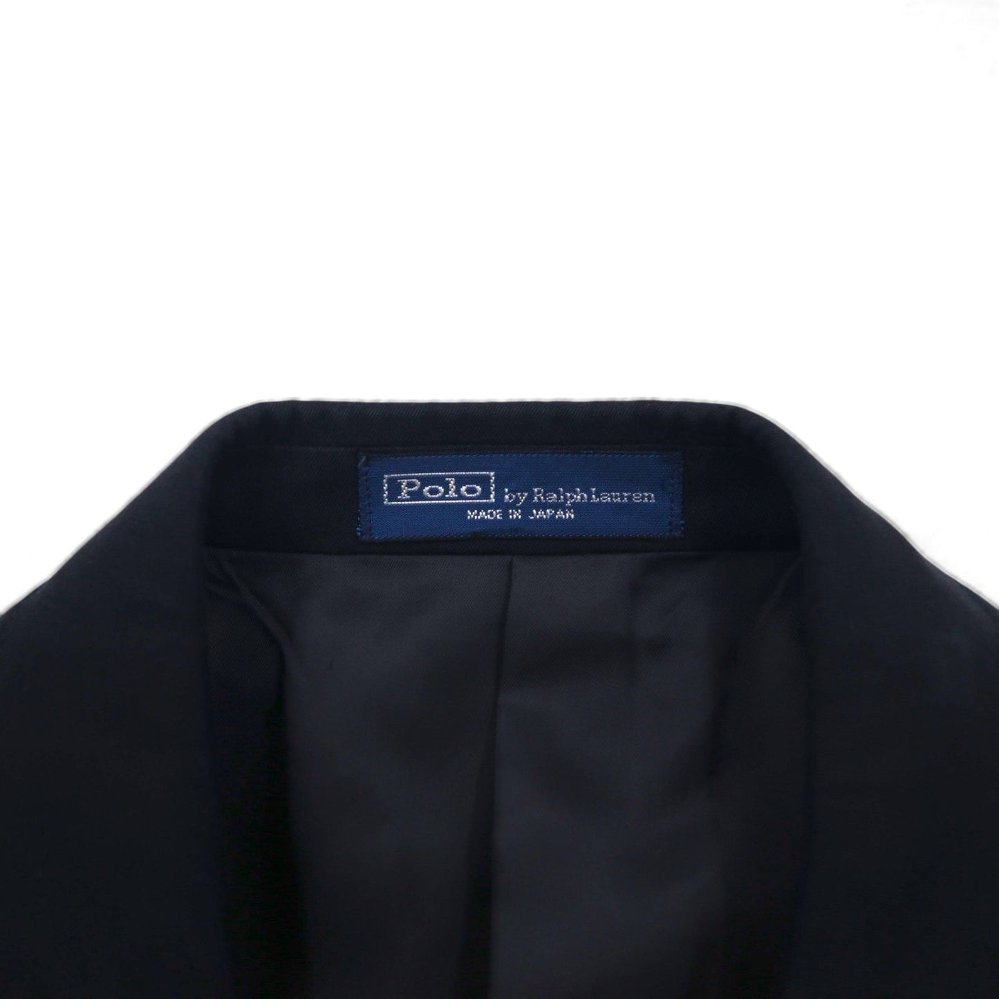 Polo Ralph Lauren 日本製 3B テーラードジャケット S ブラック チンストラップ