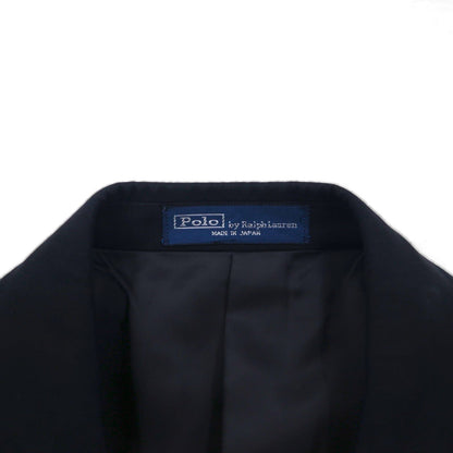 Polo Ralph Lauren 日本製 3B テーラードジャケット S ブラック チンストラップ