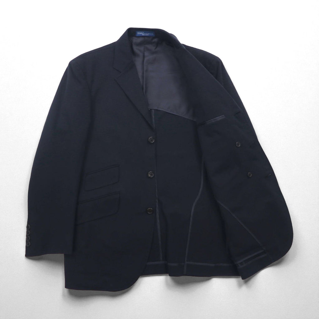 Polo Ralph Lauren Made in Japan 3B Tailored Jacket, Size Small, Black, Chin Strap