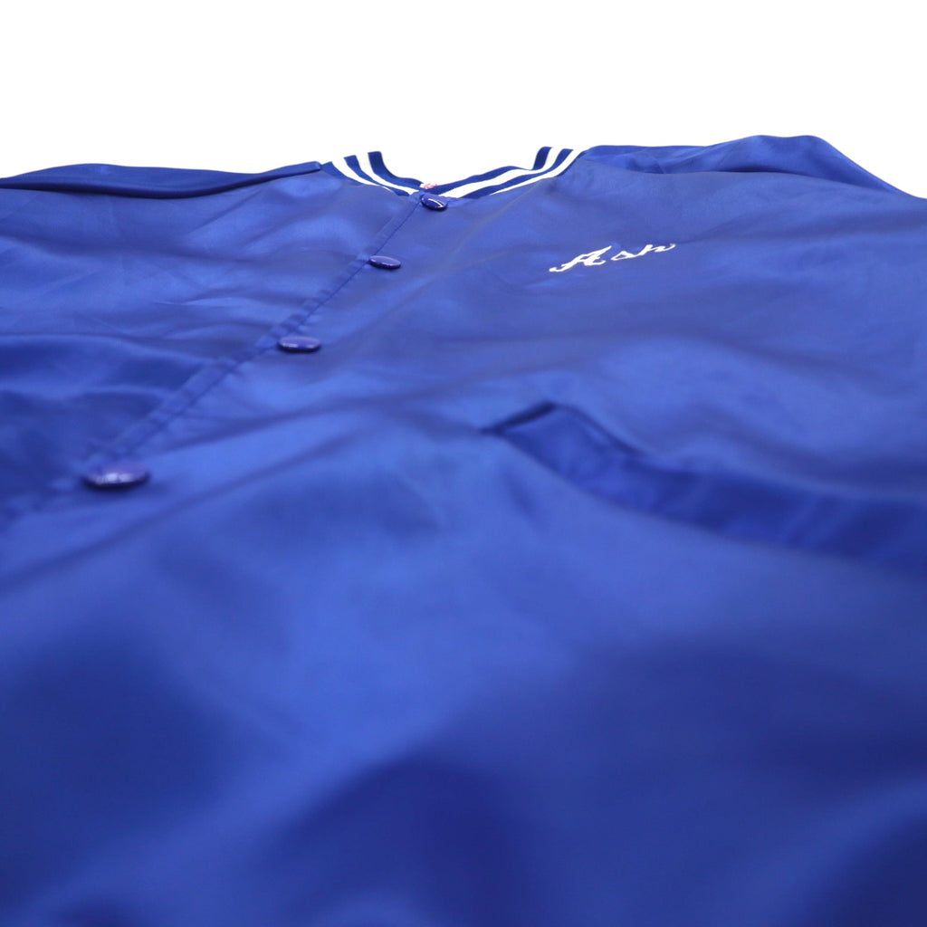 Cardinal 90年代 USA製 スタジャン L ブルー ナイロン NEW ROCHELLE ベースボール バックプリント