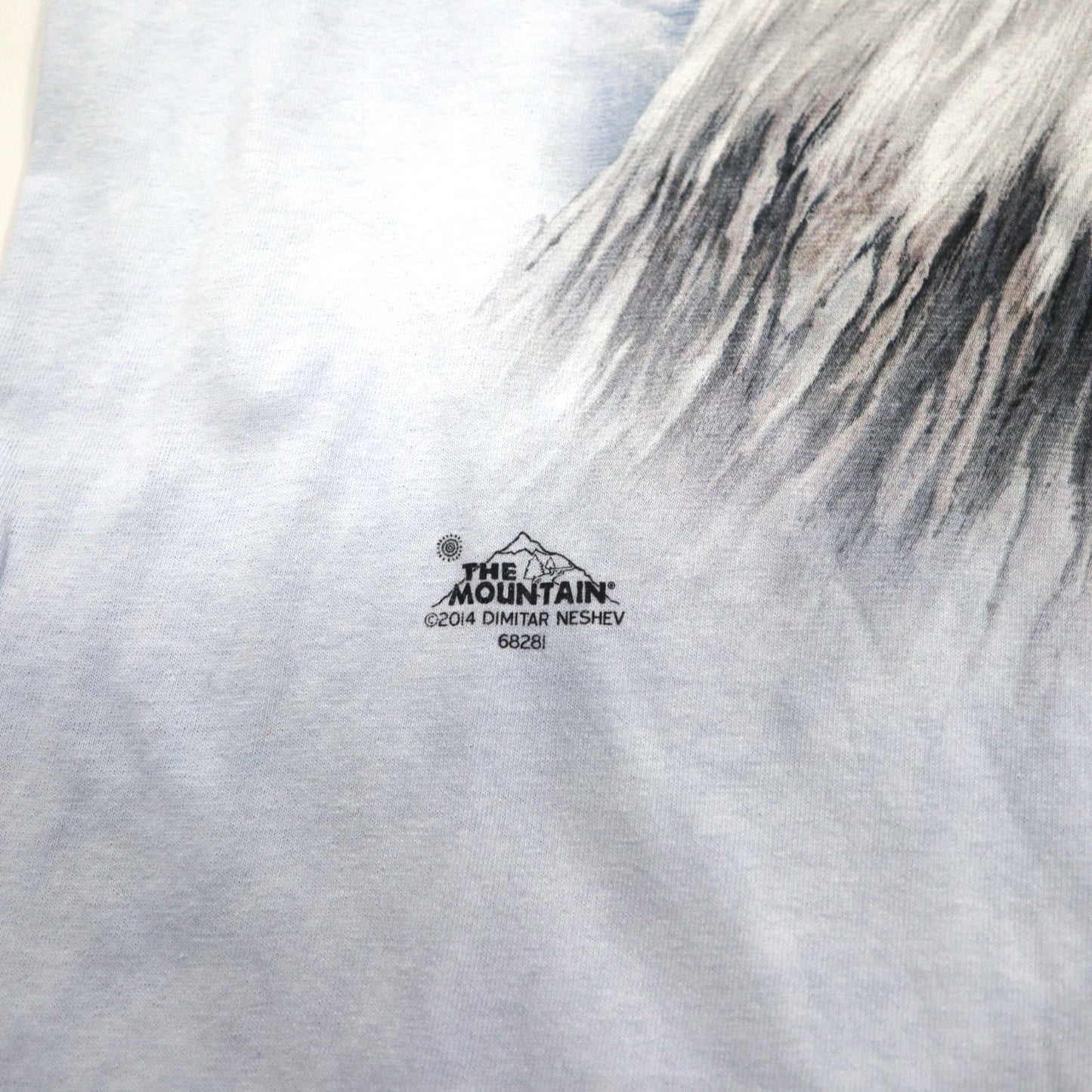 THE MOUNTAIN ビッグサイズ タイダイ Tシャツ 2XL ブルー プリント アニマル 鷲 イーグル メキシコ製