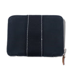 日本然リトテ-古着オンライン-HERMES フランス製 フールトゥ パースPM 2つ折り財布 ミニ ブラック キャンバス ラウンドファスナー ririジップ-HERMES French MADE fourre tout PM Folding Wallet Mini Black Canvas Round Fastener RIRI Zip