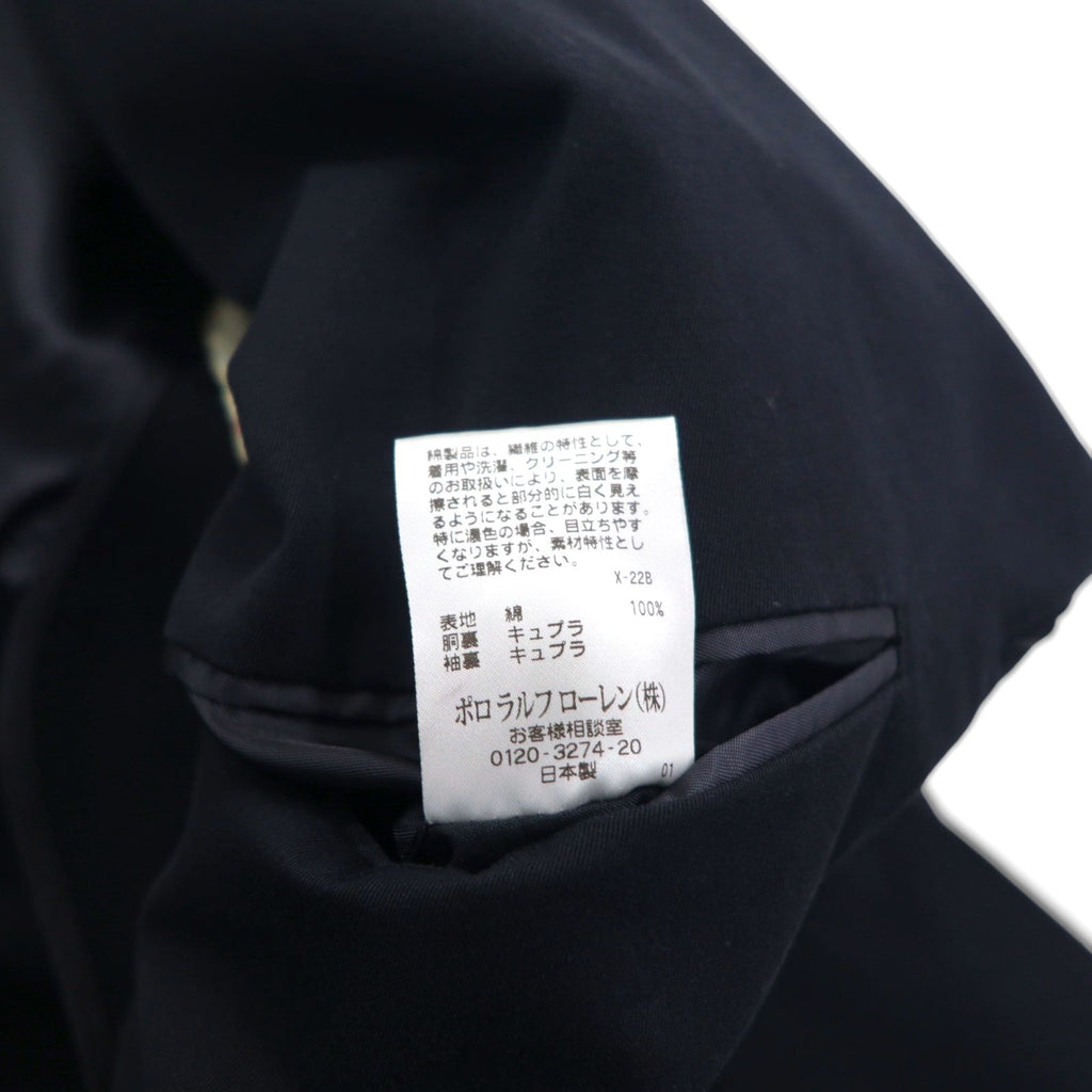 Polo Ralph Lauren Made in Japan 3B Tailored Jacket, Size Small, Black, Chin Strap