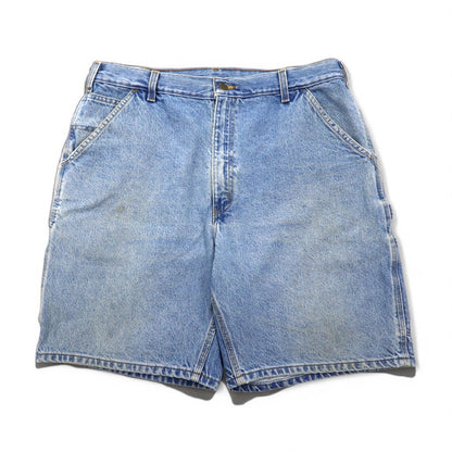 Carhartt Denim Short Painter Pants, Size L, Indigo and Blue, B29 STW, Made in Mexico