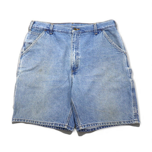 carhartt デニム ショート ペインターパンツ ハーフパンツ L インディゴ ブルー B29 STW メキシコ製