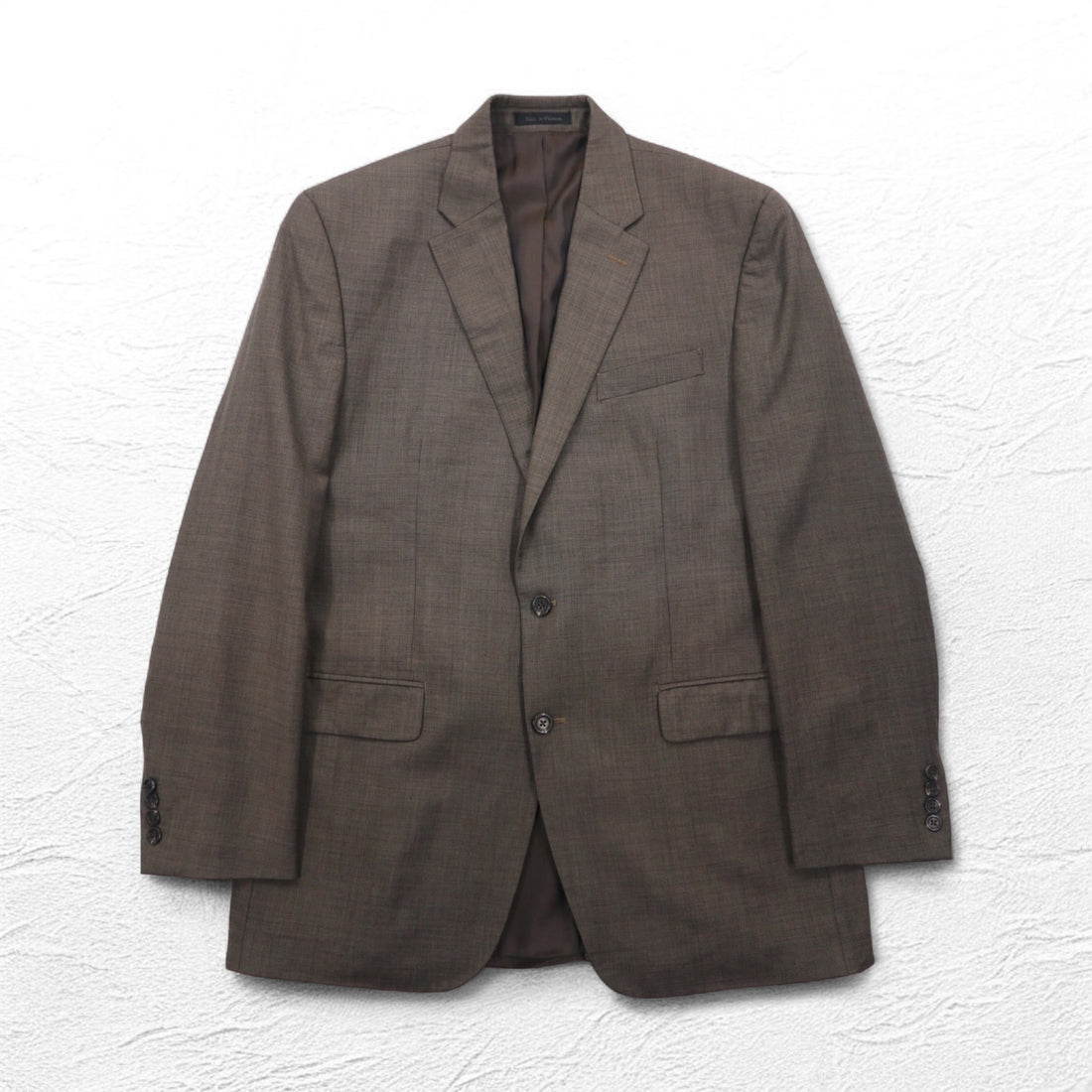 CHAPS 2B Tailored Jacket Suit L Brown Wool