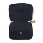 HERMES French Fool Toe Purse PM Bifold Wallet Mini Black Canvas Round Zipper riri Zip