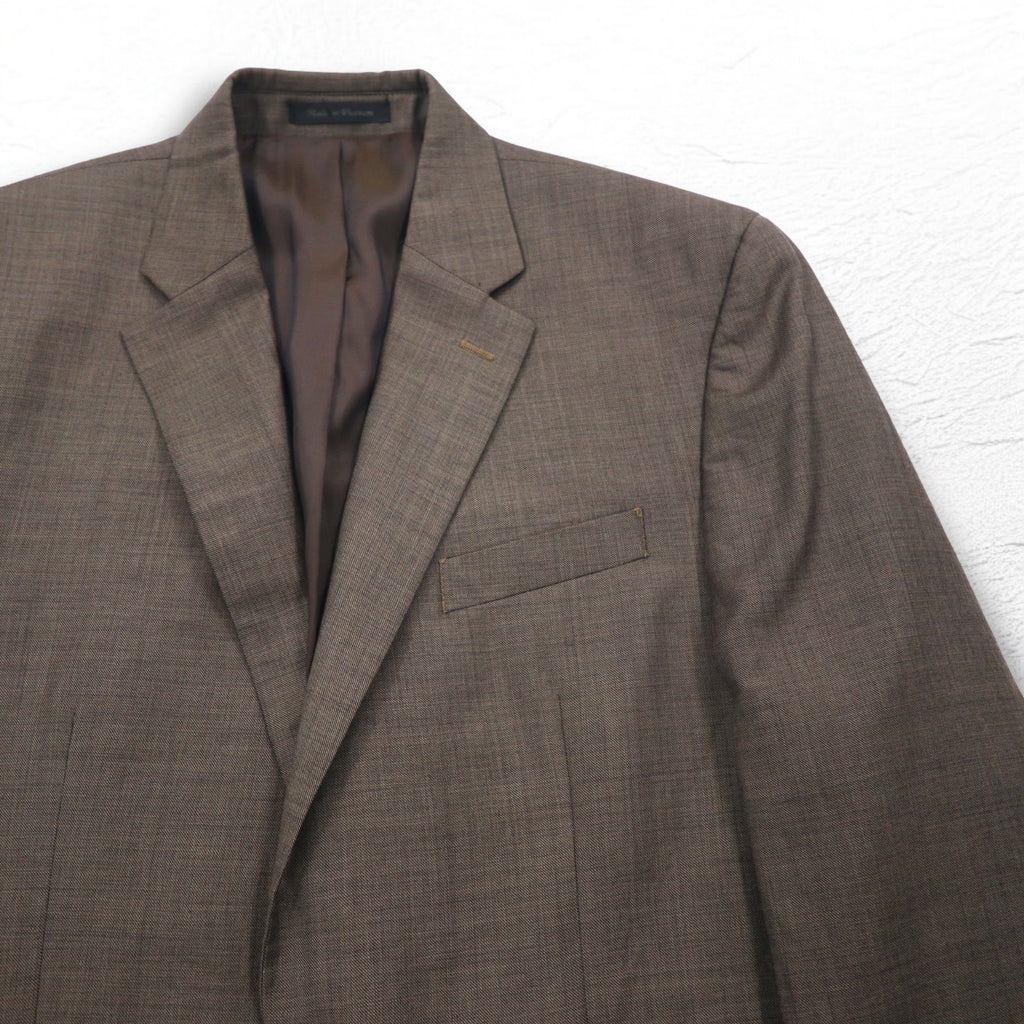 CHAPS 2B Tailored Jacket Suit L Brown Wool