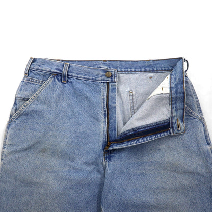 Carhartt Denim Short Painter Pants, Size L, Indigo and Blue, B29 STW, Made in Mexico