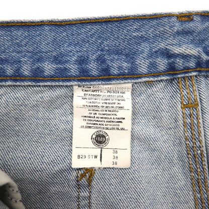 Carhartt Denim Short Painter Pants, Size L, Indigo and Blue, B29 STW, Made in Mexico