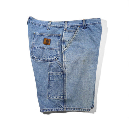 Carhartt Denim Short Painter Pants, Size L, Indigo and Blue, B29 STW, Made in Mexico