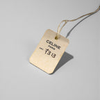 CELINE Old Logo 90s Vintage Leather Belt, Brown with Gold Buckle, M12, Made in Italy