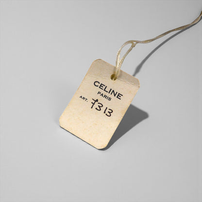 CELINE 旧ロゴ 90年代 ヴィンテージ レザー ベルト ブラウン ゴールド バックル M12 イタリア製