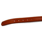 CELINE Old Logo 90s Vintage Leather Belt, Brown with Gold Buckle, M12, Made in Italy
