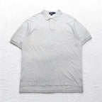 Polo by Ralph Lauren 90s Polo Shirt 2XL Grey Pique Small Pony Embroidery Big Size